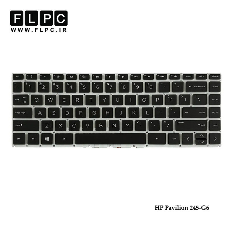 کیبورد لپ تاپ اچ پی HP Pavilion 245-G6 مشکی-اینترکوچک-بدون فریم