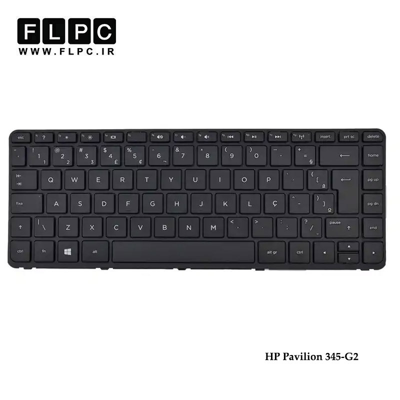 کیبورد لپ تاپ اچ پی HP Pavilion 345-G2 مشکی -بافریم