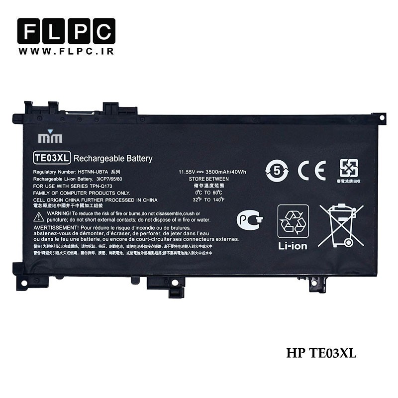 باطری لپ تاپ اچ پی TE03XL برند M&M مشکی - داخلی HP TE03XL Laptop Battery