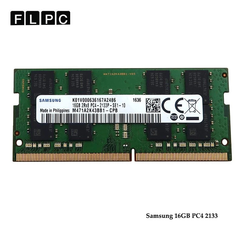 رم لپ تاپ 16 گیگ Samsung DDR4-PC4 (2133) CL10 _M471A2K43BB1-CPB