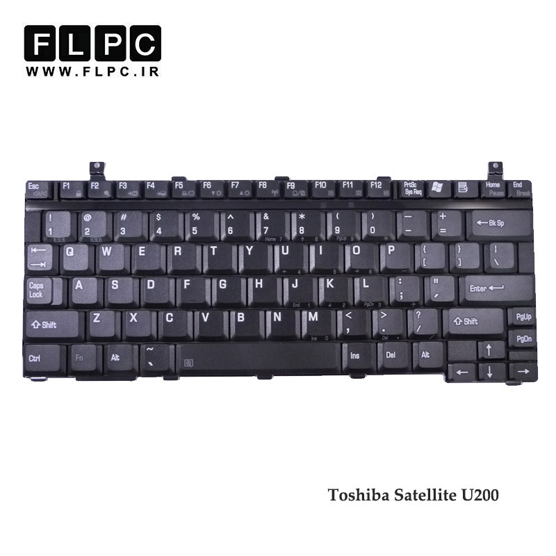 کیبورد لپ تاپ توشیبا Toshiba Satellite U200 مشکی-بافریم