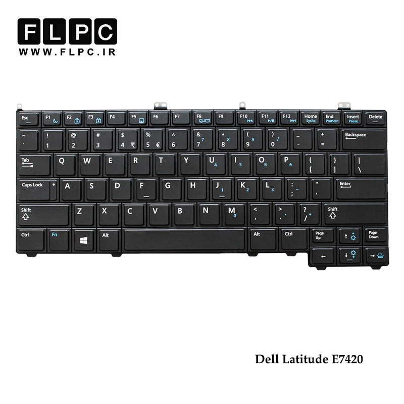 کیبورد لپ تاپ دل Dell Latitude E7420 مشکی-بدون فریم