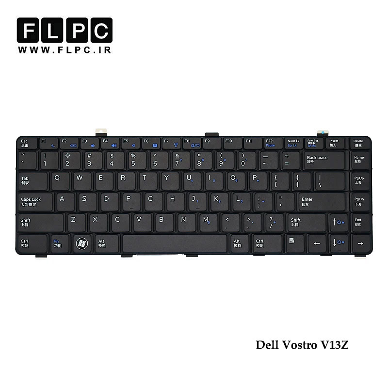 کیبورد لپ تاپ دل Dell Vostro V13Z مشکی-بدون فریم
