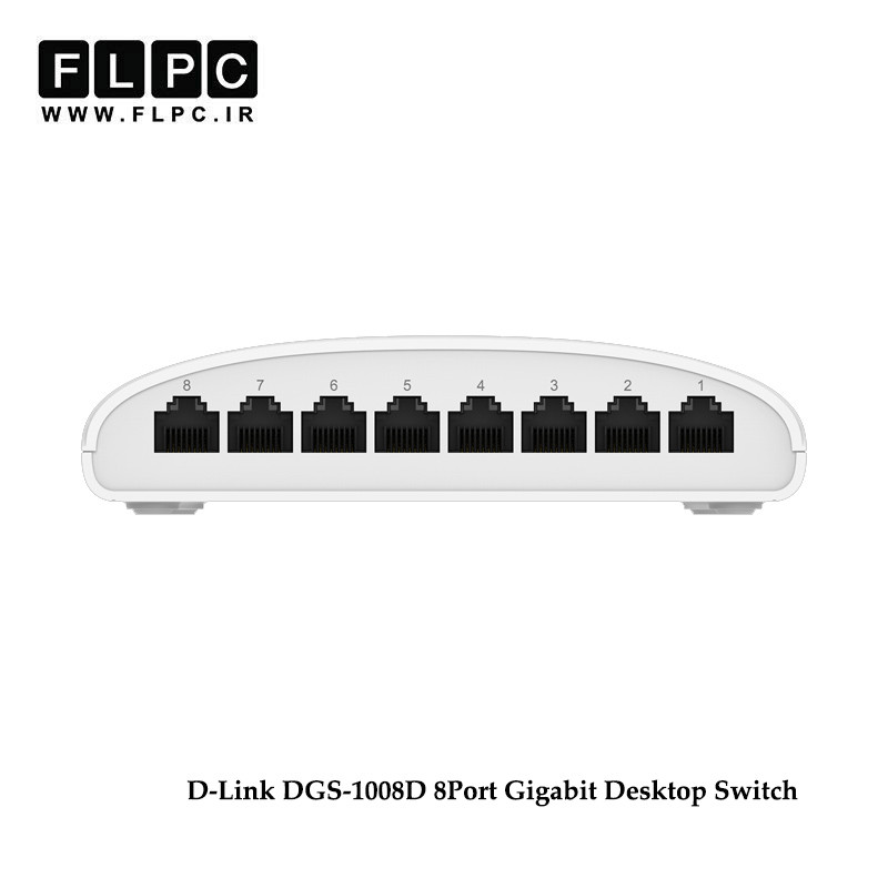 سوییچ 8 پورت گیگابیت و دسکتاپ دی-لینک مدل DGS-1008D دست دوم