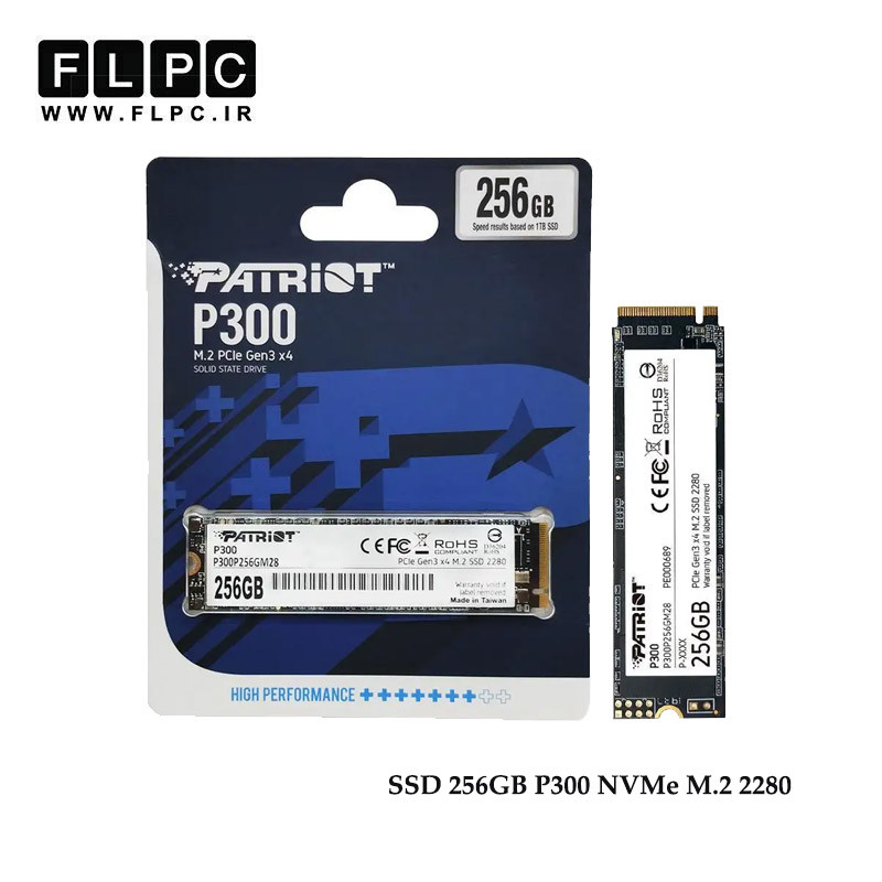 هارد SSD لپ تاپ 256 گیگابایت Patriot مدل P300 NVMe M.2 2280
