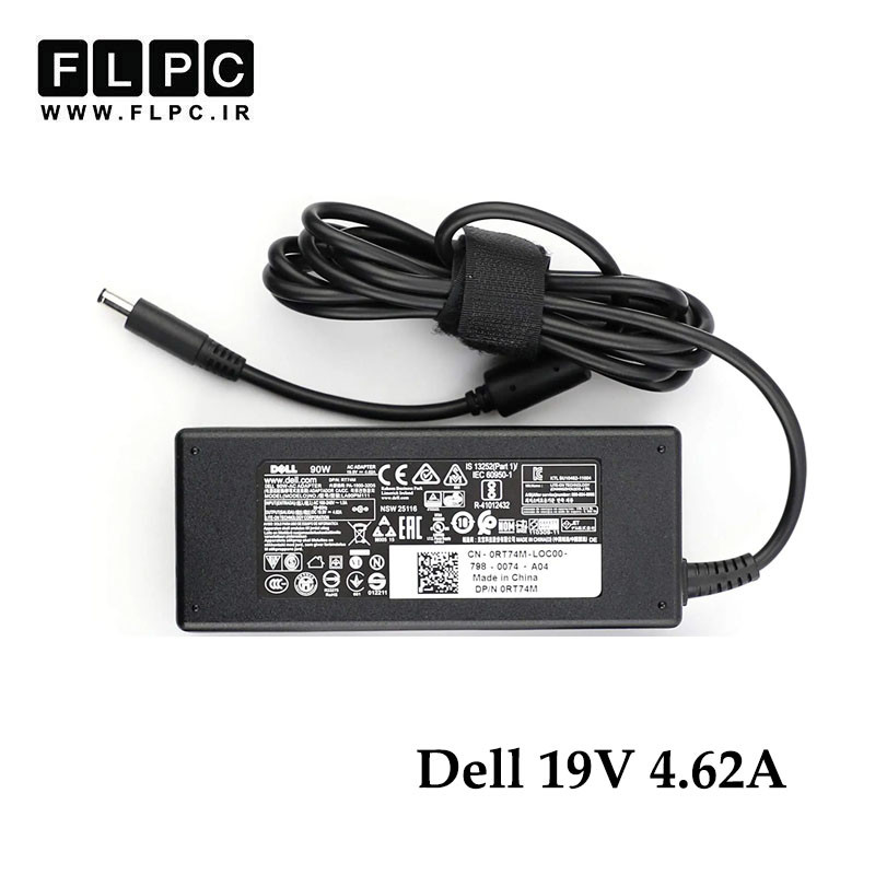 آداپتور لپ تاپ دل Dell 19.5V 4.62A _3.0*4.5 سرریز سوزن دار