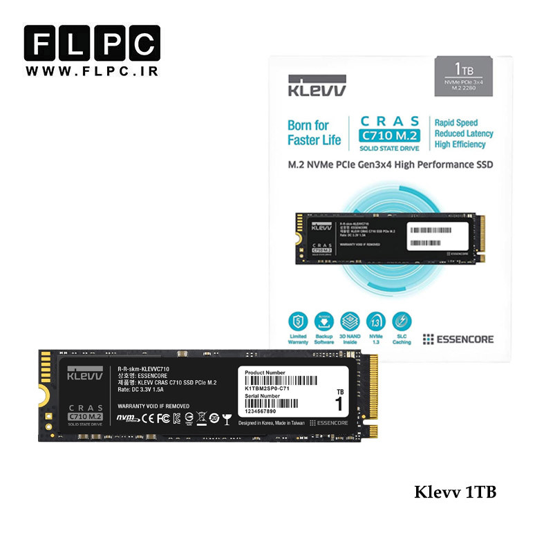 هارد SSD لپ تاپ 1 ترابایت Klevv مدل CRAS C710 NVMe M.2