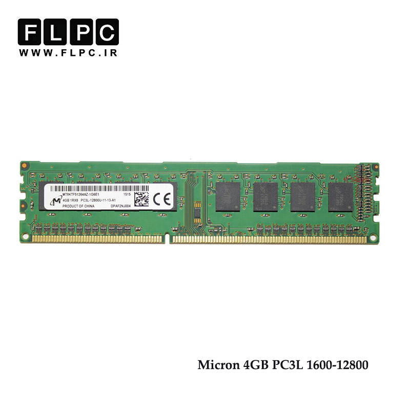 رم کامپیوتر 4 گیگ Micron DDR3-PC3L (1600-12800)