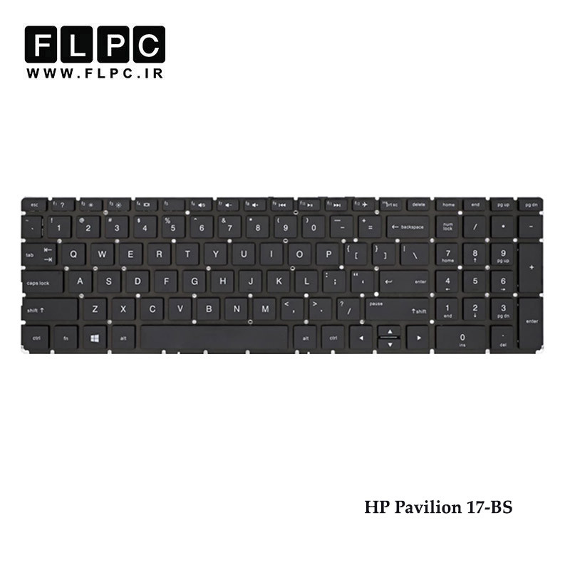 کیبورد لپ تاپ اچ پی HP Pavilion 17-BS مشکی-اینترکوچک-بدون فریم