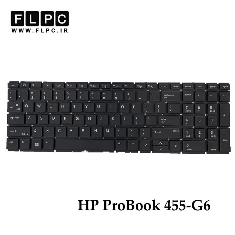 کیبورد لپ تاپ اچ پی HP ProBook 455-G6 مشکی- اینترکوچک- بدون فریم