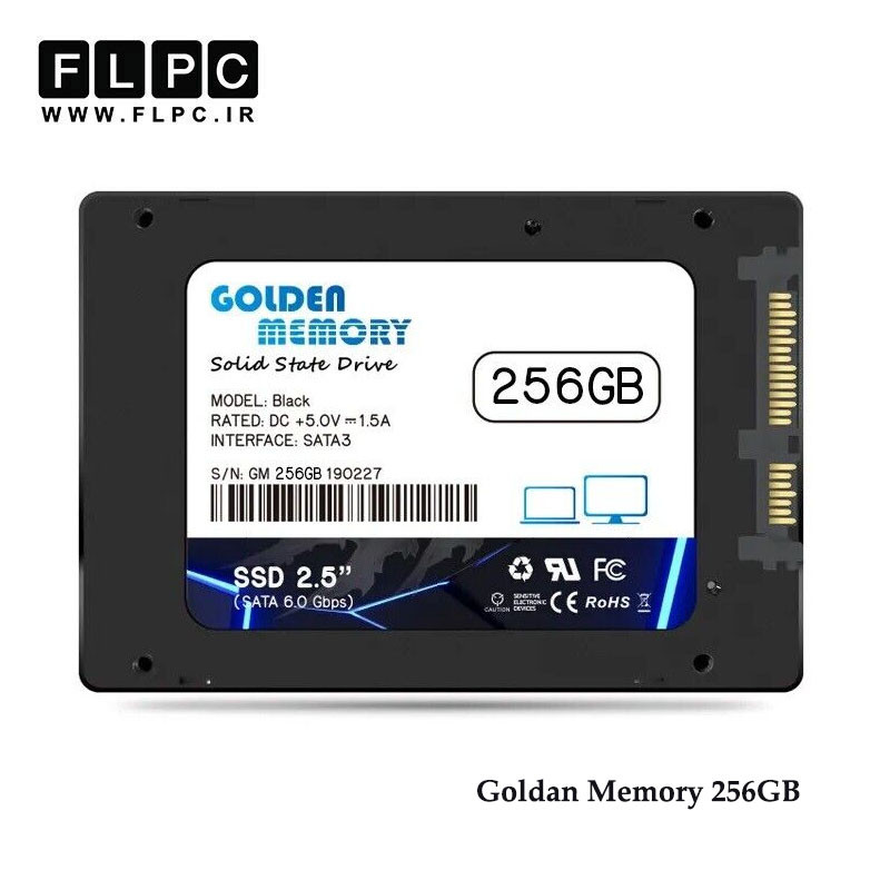 هارد SSD لپ تاپ 256 گیگابایت Golden Memory