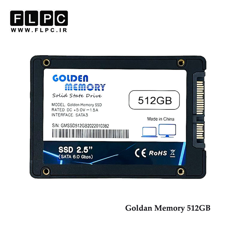 هارد SSD لپ تاپ 512 گیگابایت Golden Memory