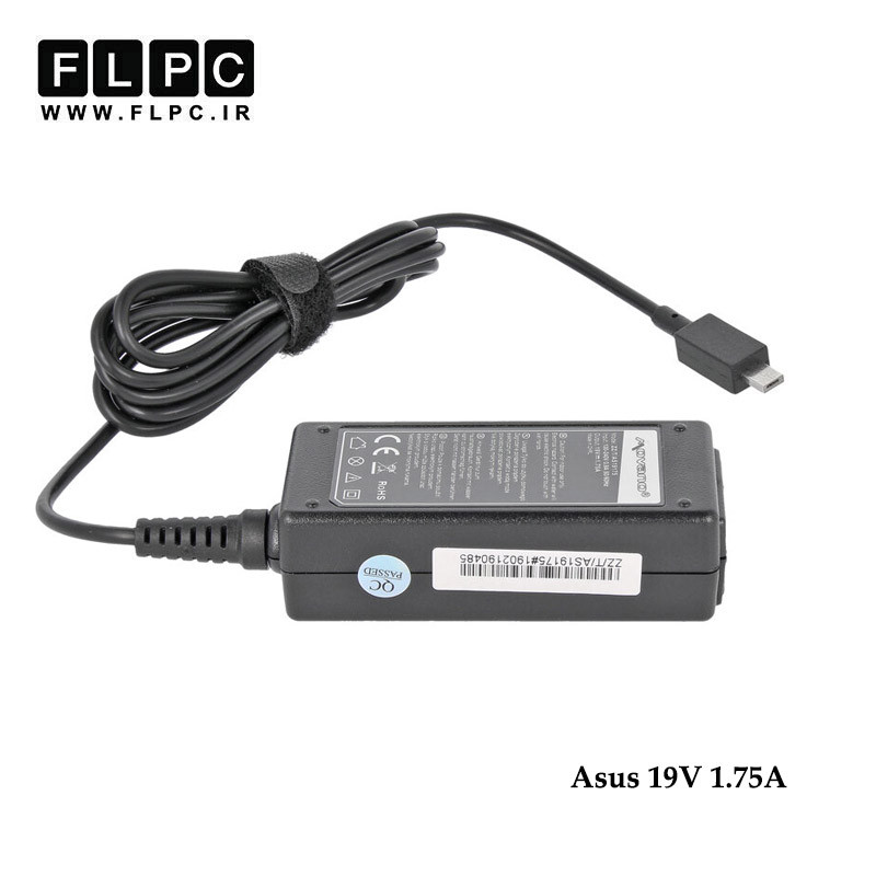 آداپتور لپ تاپ ایسوس Asus 19V 1.75A Org Plus برای ایسوس Mini E202 مستطیلی