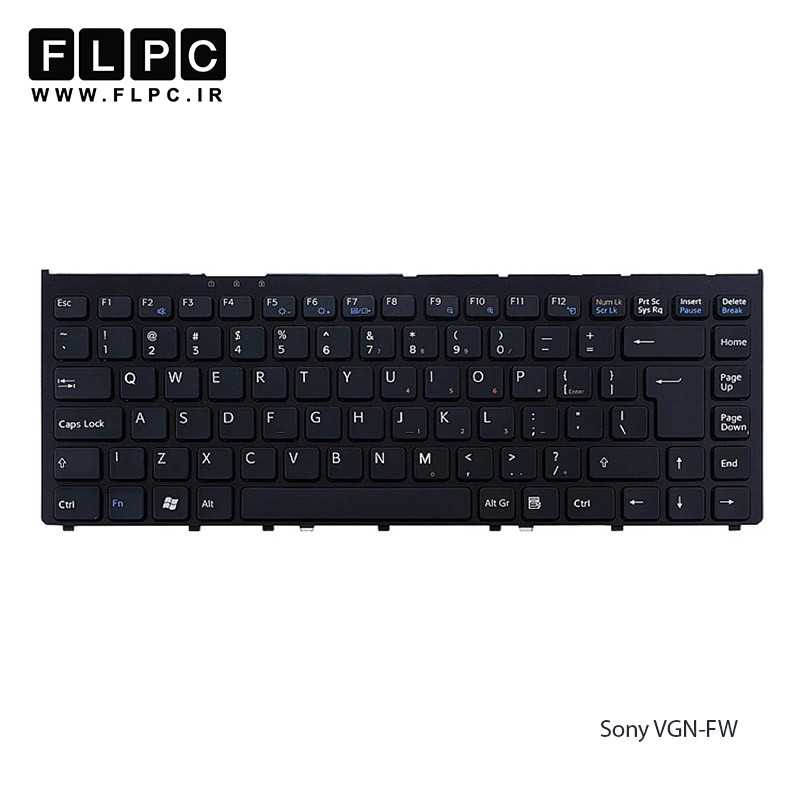 کیبورد لپ تاپ سونی Sony VGN-FW مشکی-بافریم