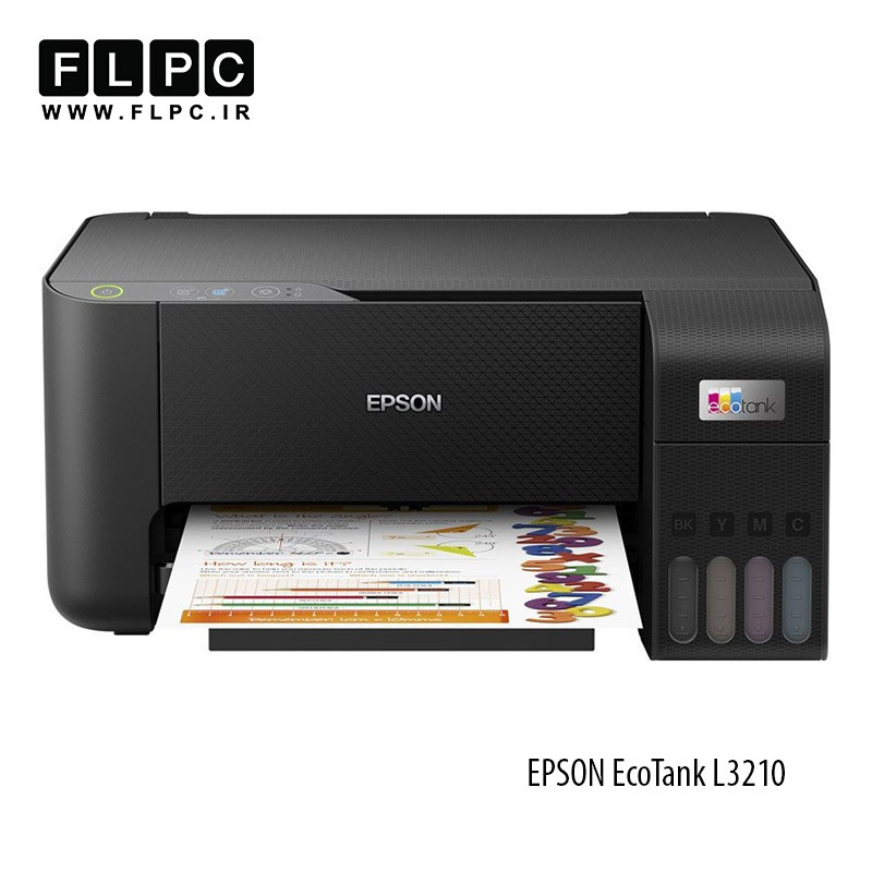 پرینتر سه کاره جوهر افشان رنگی Epson مدل EcoTank L3210