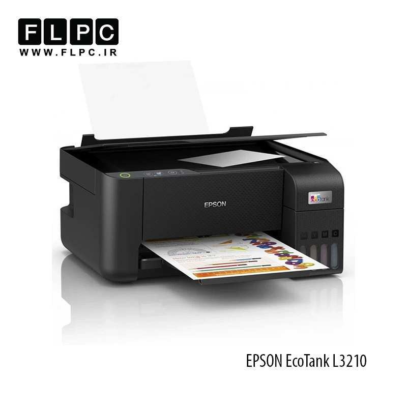 پرینتر سه کاره جوهر افشان رنگی Epson مدل EcoTank L3210