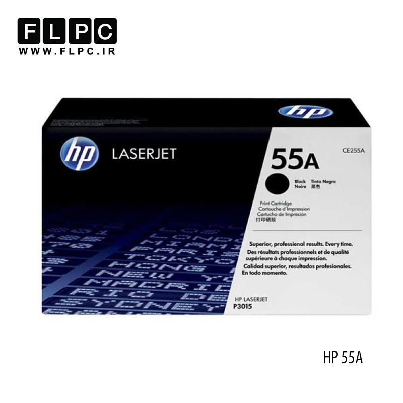 کارتریج تونر مشکی طرح اصلی HP مدل 55A