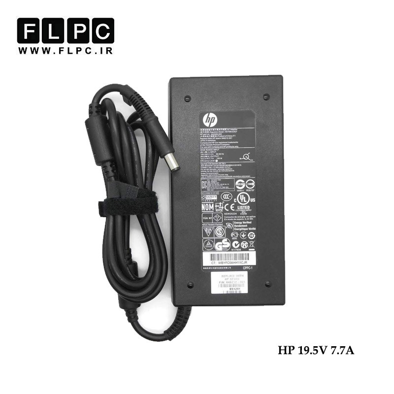 آداپتور لپ تاپ اچ پی 5.0*7.4_ HP 19.5V 7.7A Slim Org Plus سردلی
