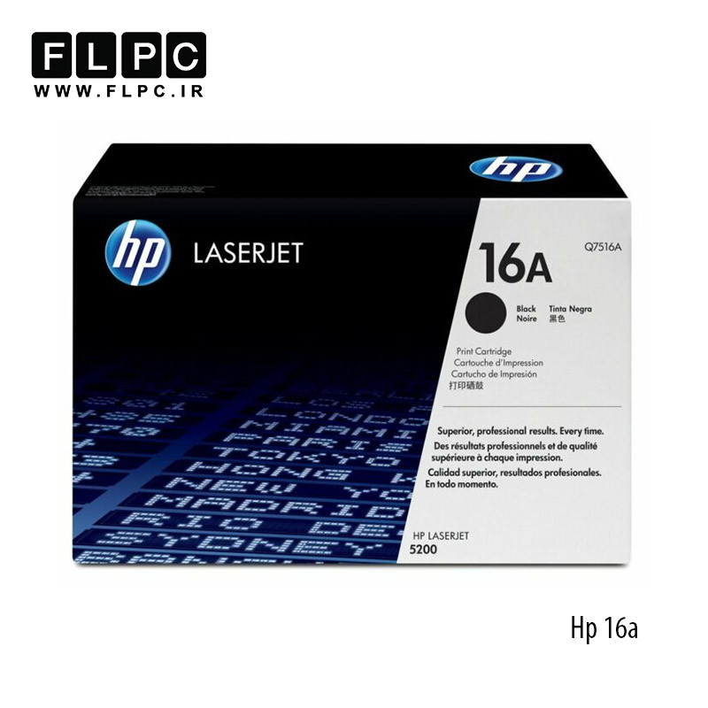 کارتریج تونر مشکی طرح اصلی Hp مدل 16A