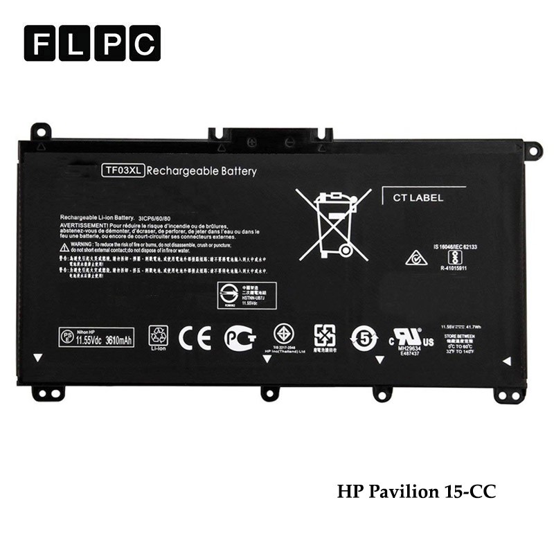 باتری لپ تاپ اچ پی HP Pavilion 15-CC _3600mAh برند GIMO Plus
