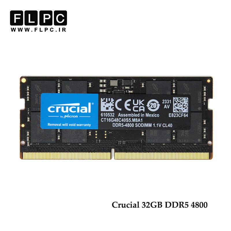 رم لپ تاپ 32 گیگابایت Crucial DDR5-PC5 (4800)