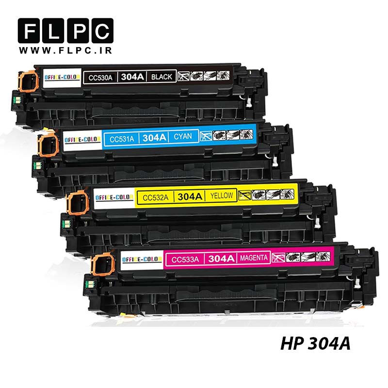 کارتریج تونر رنگی طرح اصلی Hp مدل HP 304A