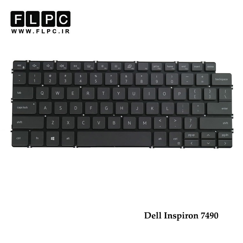 کیبورد لپ تاپ دل Dell Inspiron 7490 مشکی-اینترکوچک-بدون فریم