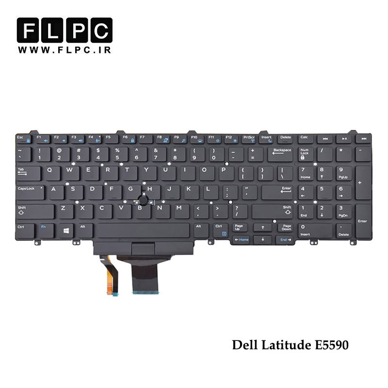 کیبورد لپ تاپ دل Dell Latitude E5591 مشکی-اینترکوچک-بدون فریم-با موس