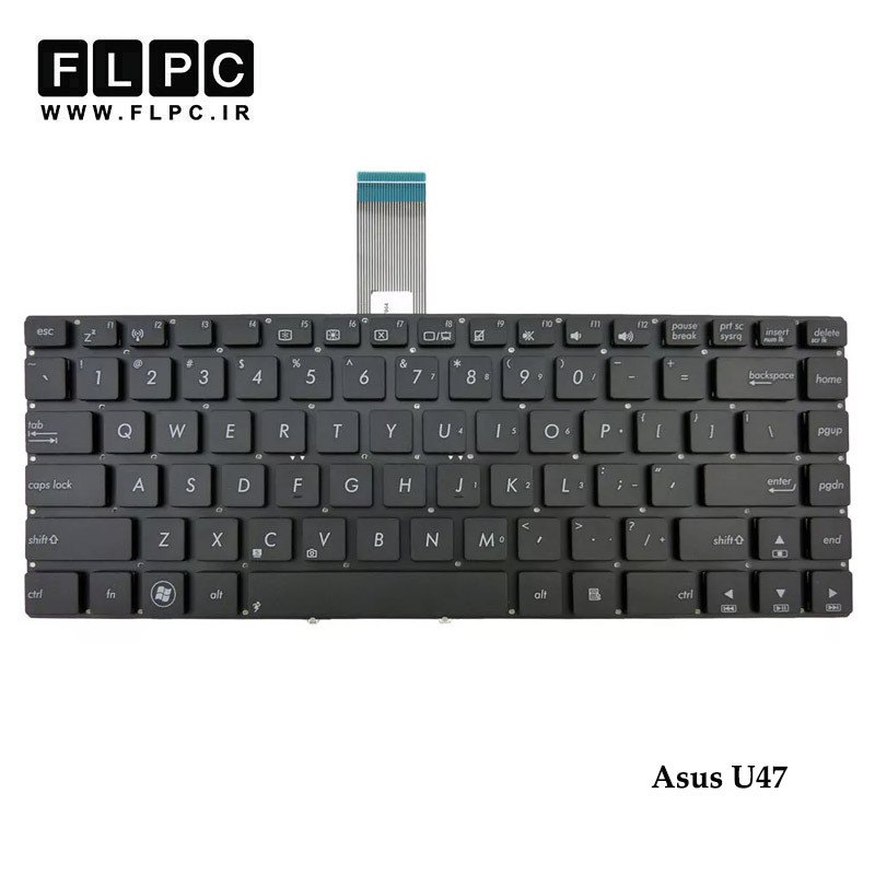 کیبورد لپ تاپ ایسوس Asus U47 مشکی-اینترکوچک-بدون فریم