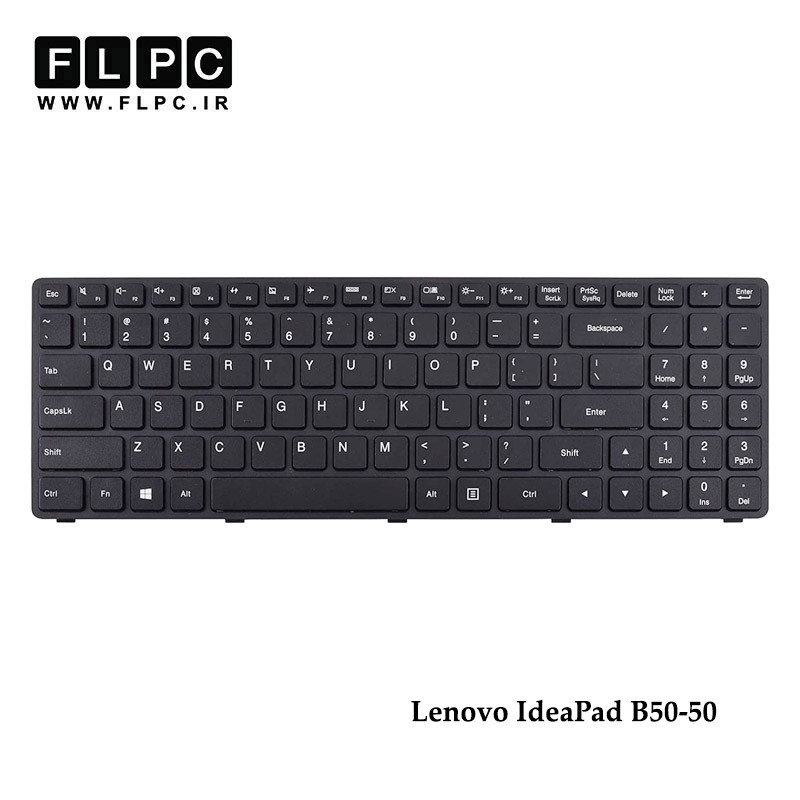 کیبورد لپ تاپ لنوو Lenovo IdeaPad B50-50 مشکی- بافریم- فلت صاف