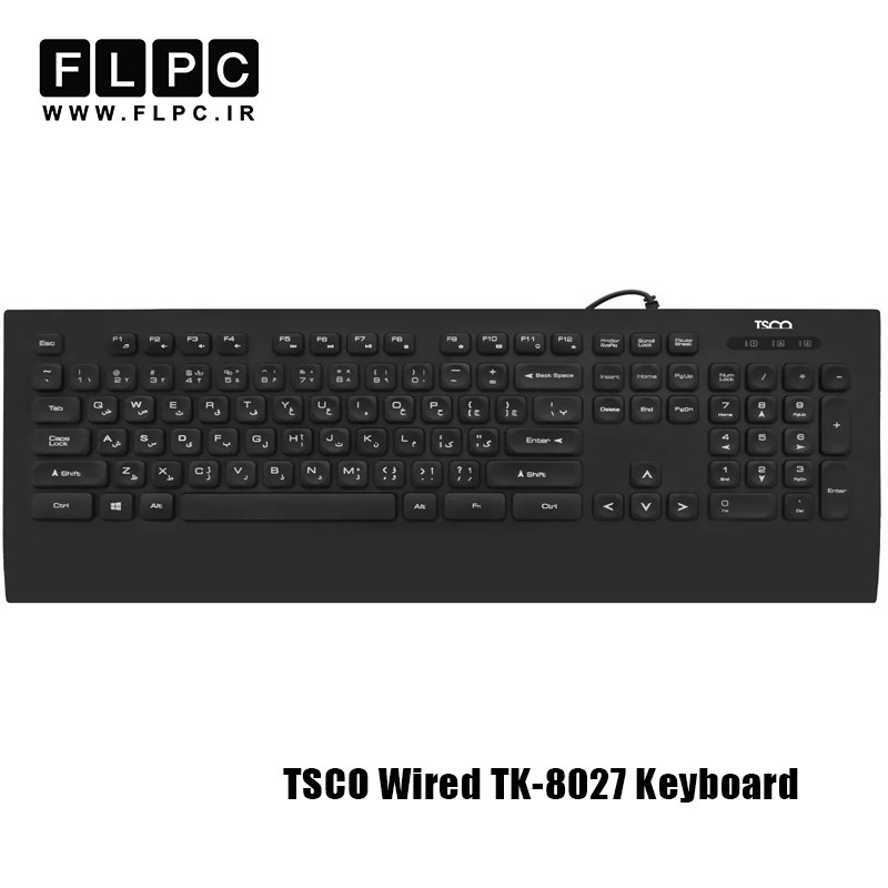 کیبورد با سیم تسکو مدل TSCO TK-8027