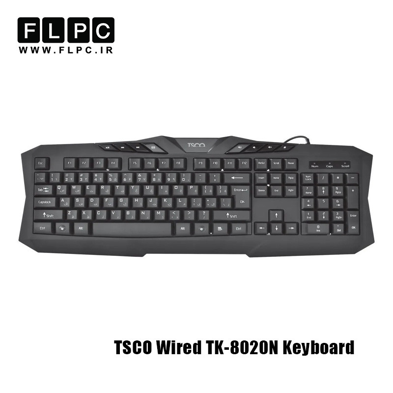 کیبورد با سیم تسکو مدل TSCO 8020N