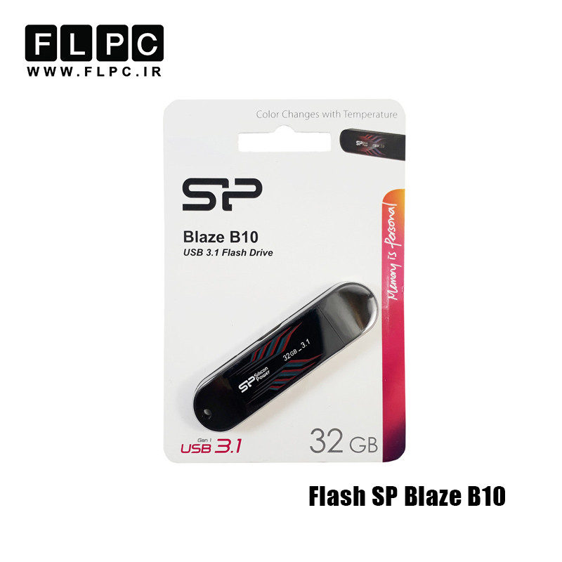 فلش مموری 32 گیگابایت Silicon Power مدل BLAZE B10 مشکی