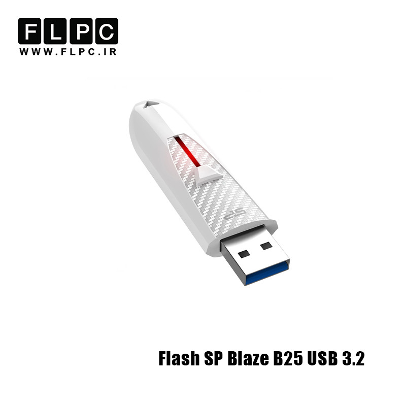 فلش مموری 32 گیگابایت Silicon Power مدل Blaze B25 سفید