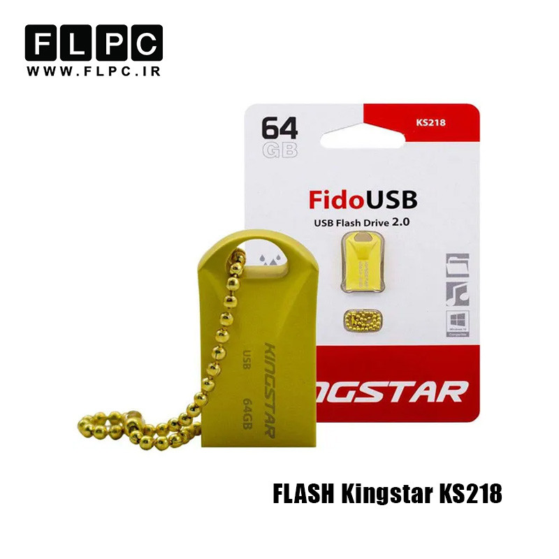 فلش مموری 64 گیگابایت Kingstar مدل Fido KS218 طلایی