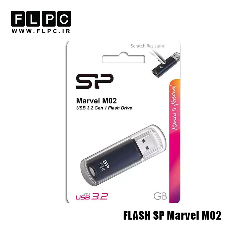 فلش مموری 64 گیگابایت Silicon Power مدل MARVEL M02 آبی
