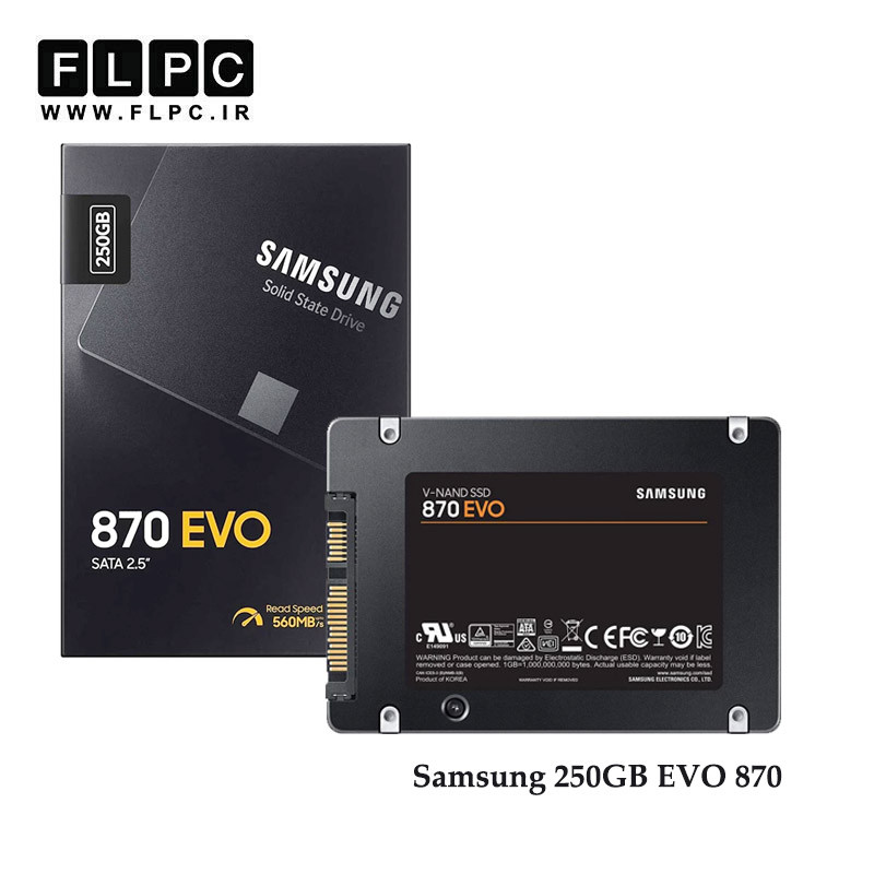 هارد SSD لپ تاپ 250 گیگابایت Samsung مدل 870 EVO