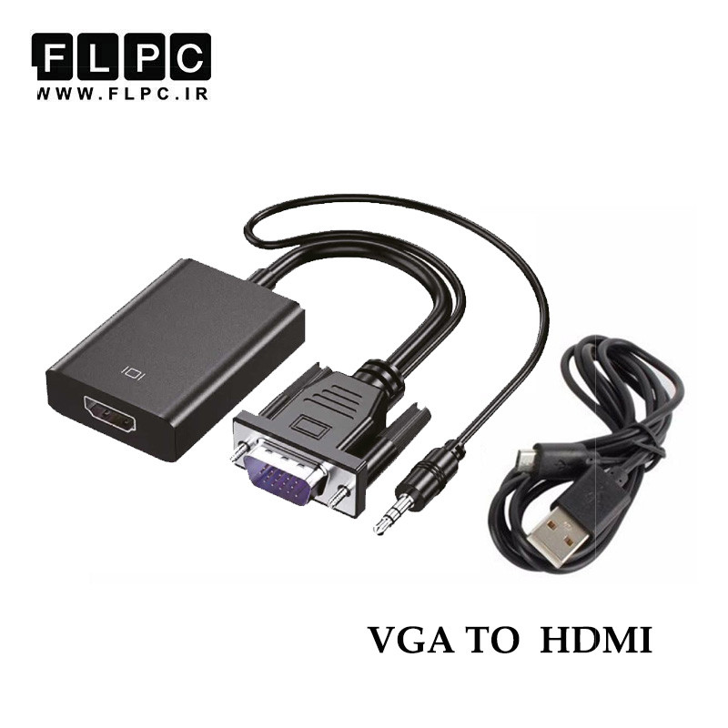 تبدیل HDMI به VGA مدل HDCP پک سبز