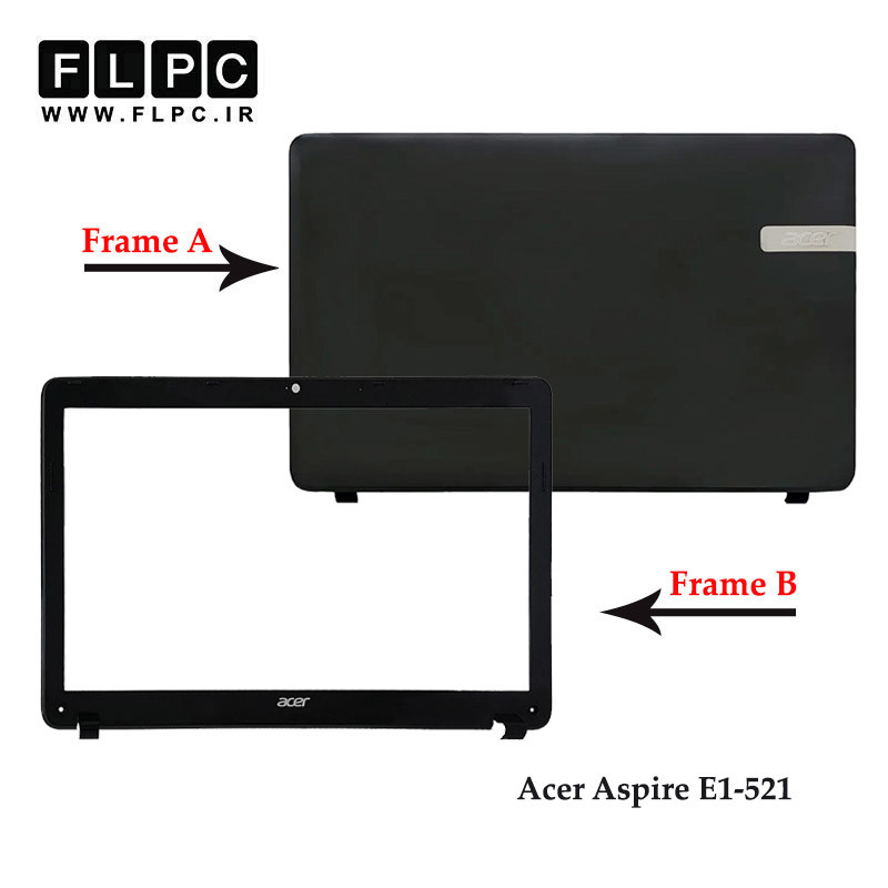 قاب پشت و جلو ایسر Acer Aspire E1-521 _Cover A+B مشکی