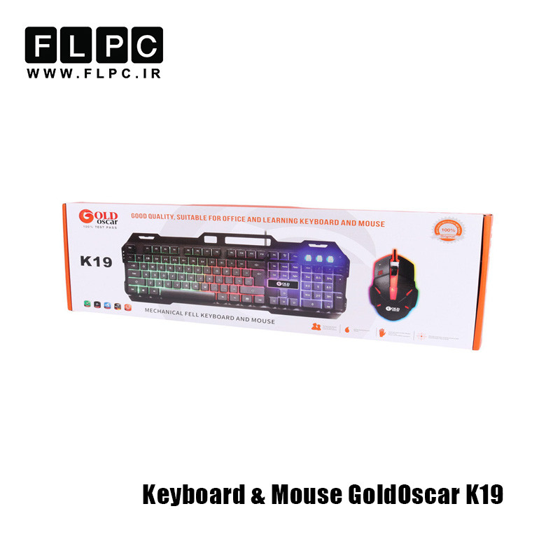 کیبورد و موس گلد اسکار مدل GoldOscar K19