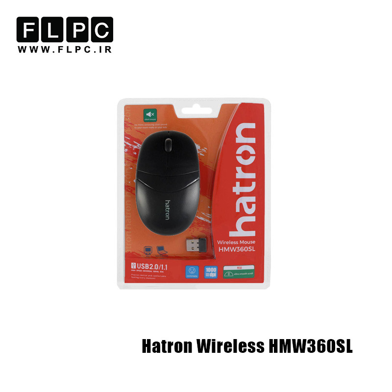 ماوس هترون بی سیم مدل Hatron Wireless HMW360SL مشکی
