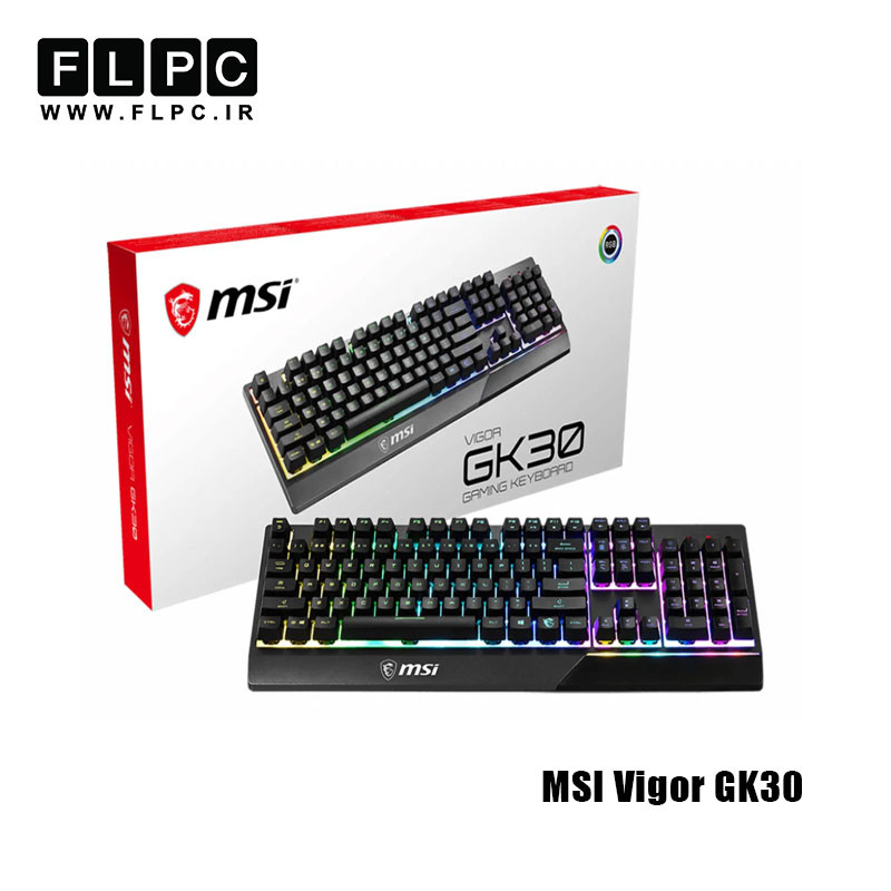 کیبورد با سیم ام اس ای مدل MSI Vigor GK30 مشکی