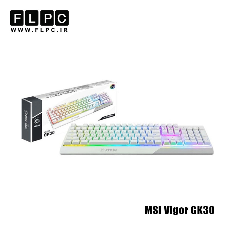 کیبورد با سیم ام اس ای مدل MSI Vigor GK30 سفید