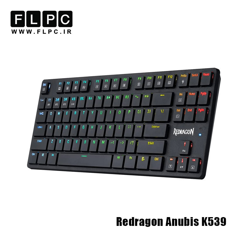 کیبورد بی سیم/باسیم ردراگون مدل Redragon Anubis K539 مشکی