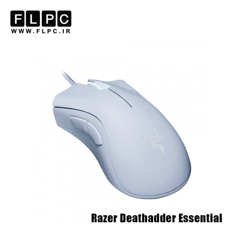ماوس با سیم ریزر مدل Razer Deathadder essential سفید
