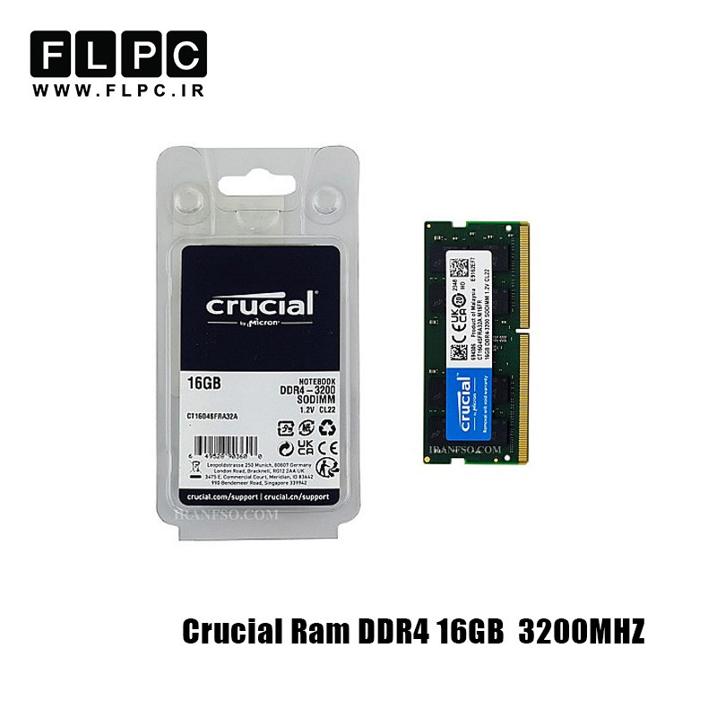 رم لپ تاپ 16 گیگ Crucial DDR4 (3200)