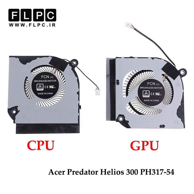 فن لپ تاپ ایسر Acer Predator Helios 300 PH317-54 _5V چهارسیم- اورجینال
