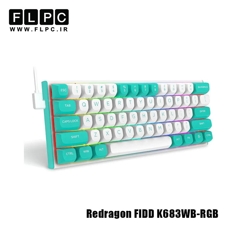 کبیورد گیمینگ ردراگون مدل  Redragon FIDD K683WB-RGB