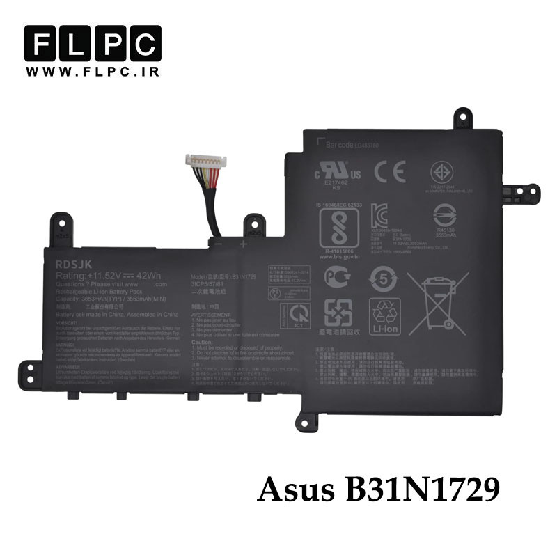 باتری لپ تاپ ایسوس Asus B31N1729 _3400mAh