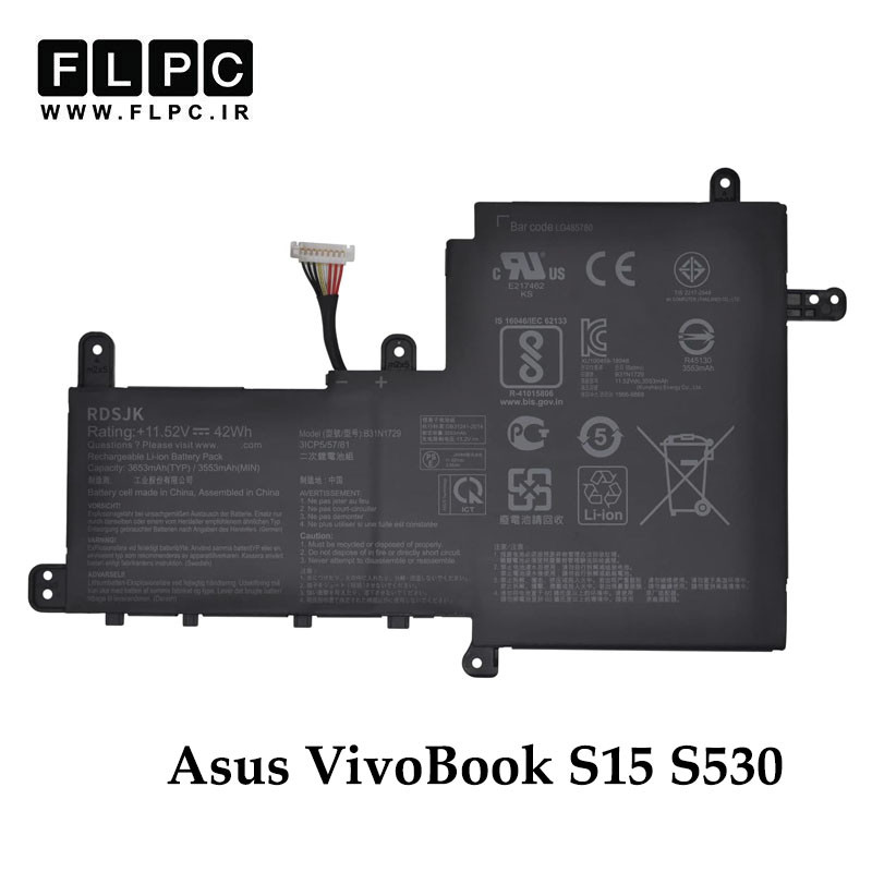 باتری لپ تاپ ایسوس Asus VivoBook S15 S530 _3400mAh
